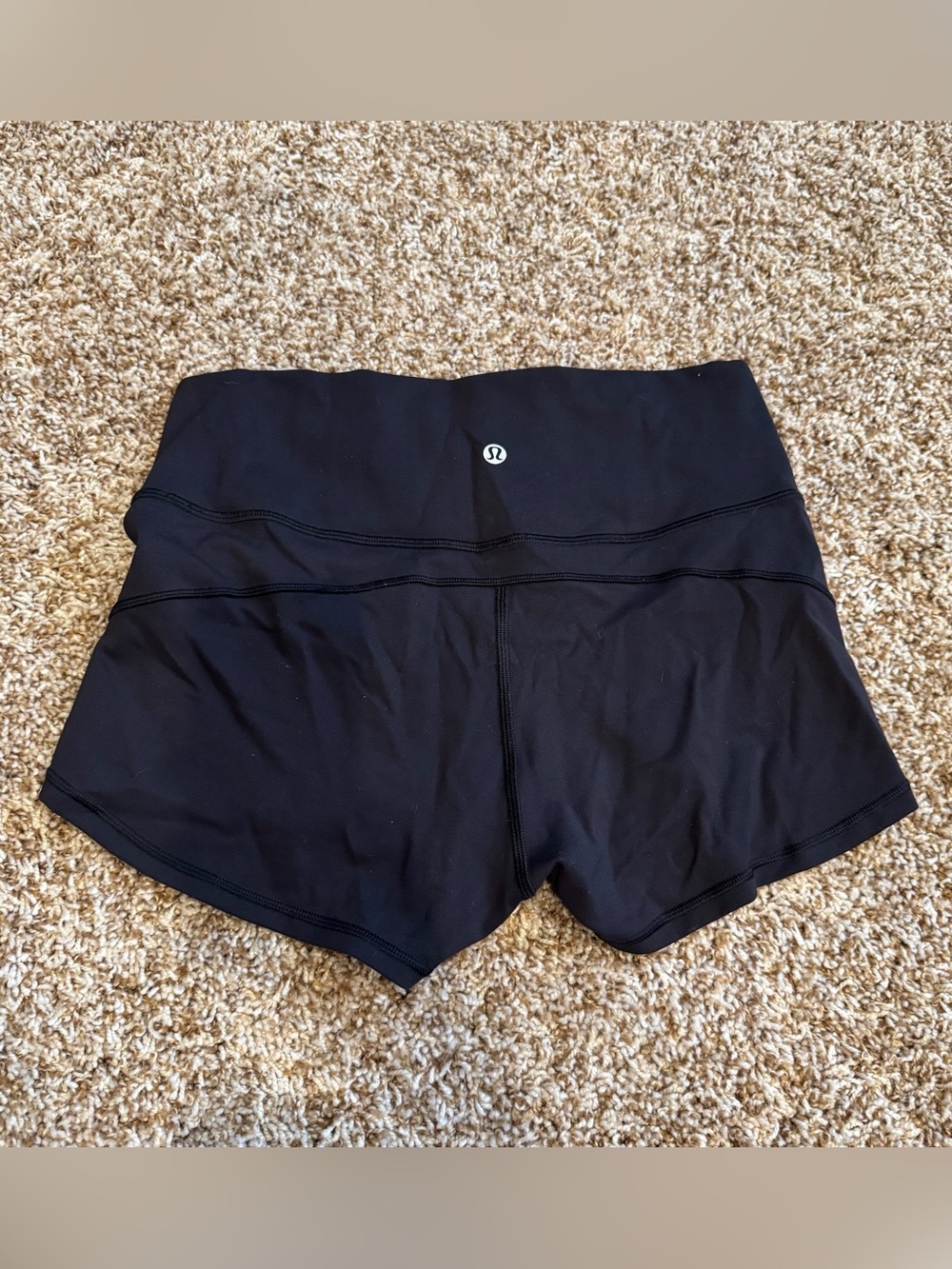 Black Lululemon In Movement Shorts - Picture 2 of 3